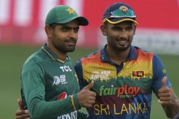 Babar Azam and Dasun Shanaka 350x233 ObNQ1T