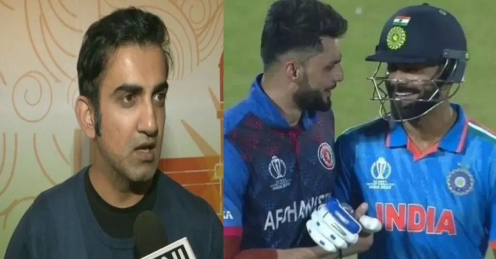 Gautam Gambhir on Virat Kohli Naveen ul Haq hug 5FI50k