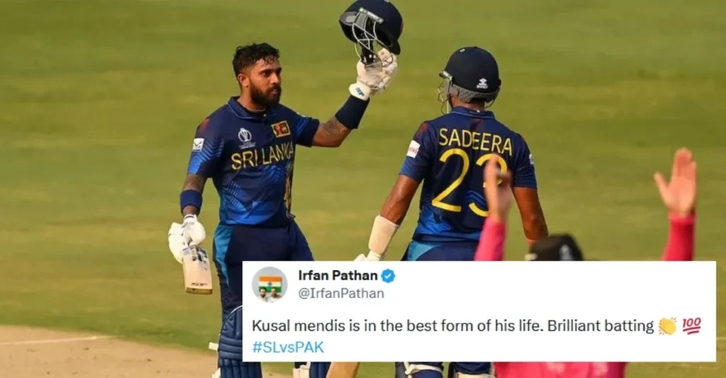 Kusal Mendis smashed a sensational century against Pakistan at CWC 2023 A4r34o