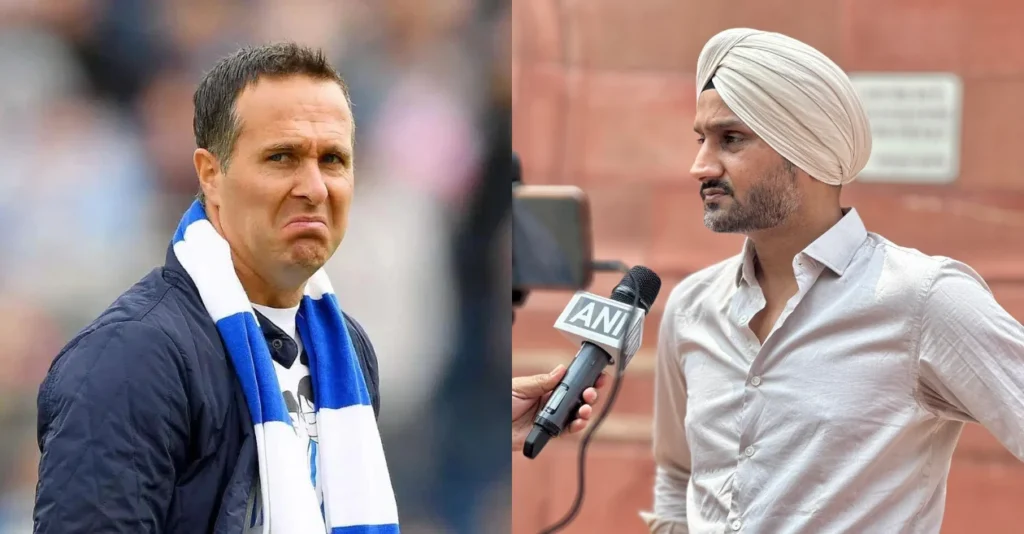 Michael Vaughan and Harbhajan Singh 5Uz2Ao
