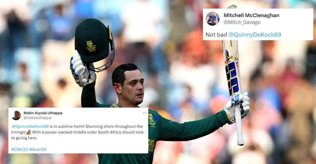 Quinton de Kock smashes second successive CWC 2023 hundred KwH5Pz