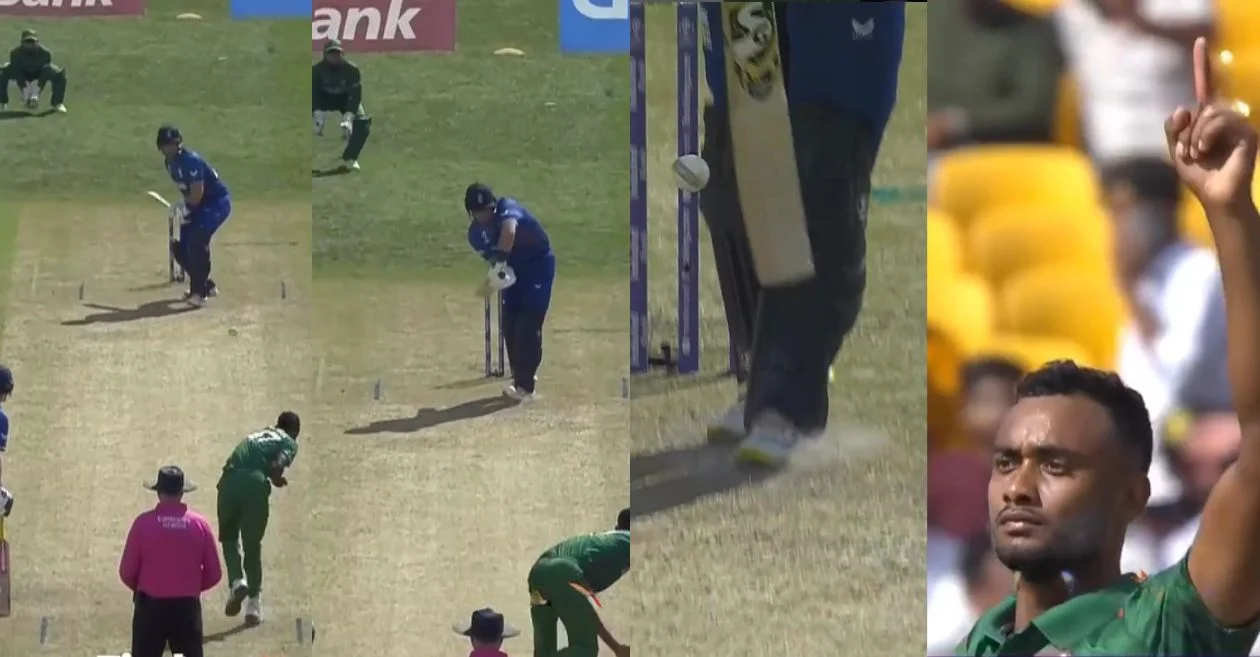 Shoriful Islam delivers a dream ball to dismiss Liam Livingstone