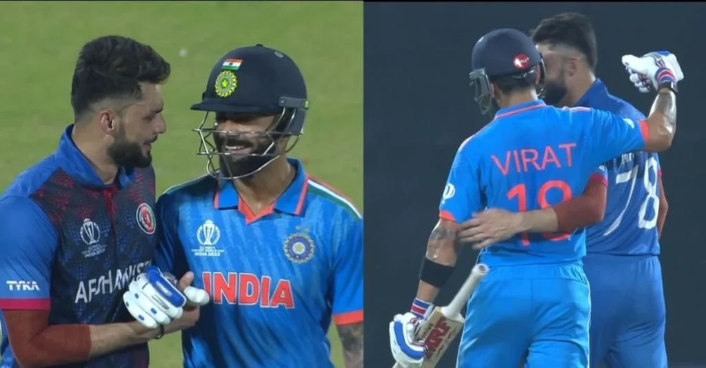 Virat Kohli and Naveen ul Haq rn2Onp
